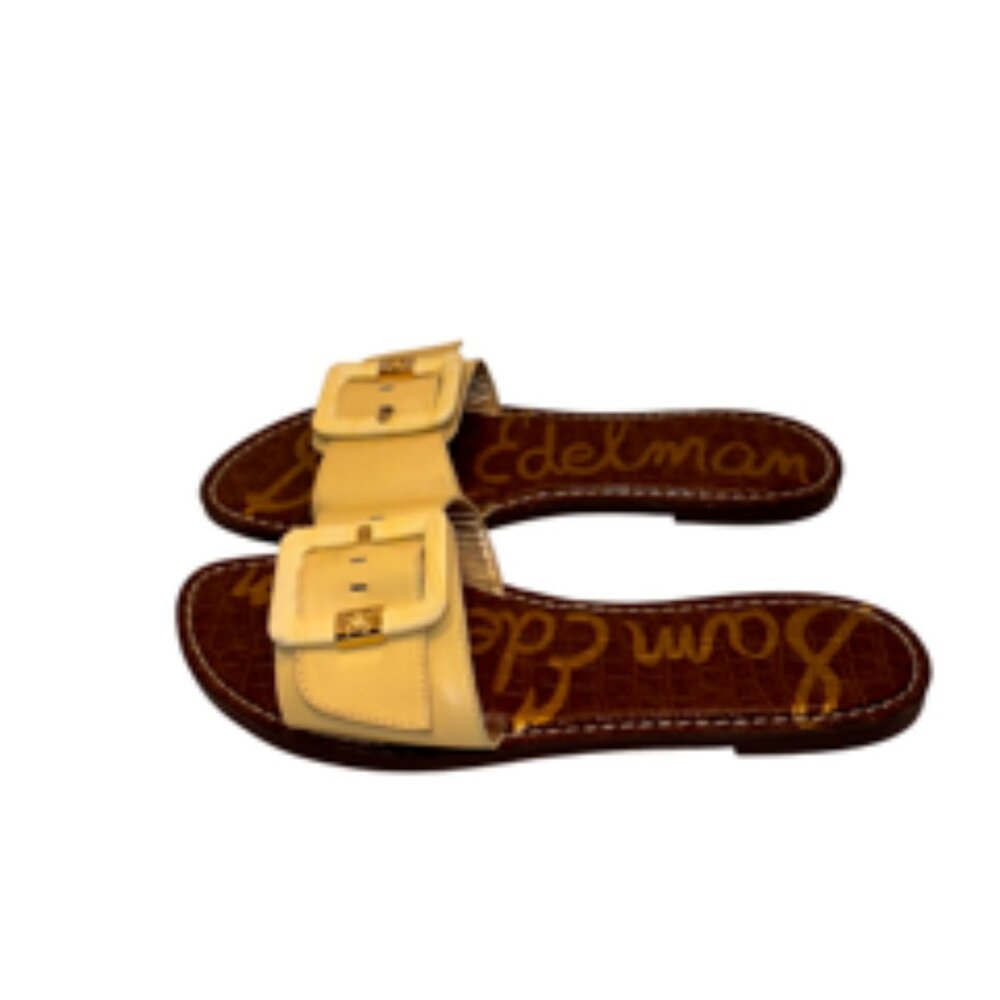 Sam Edelman Slides, Butter Yellow, Size: 10